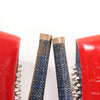 Christian Louboutin Lady Peep 150 Denim Spike Studs Open-toe Heels in Blue, Size 36.5 EU Secondhand