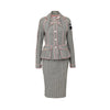 Secondhand Christian Dior Grey and Pink Wool and Silk Set - '00s