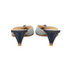 Secondhand Christian Dior Pointed Toe Denim Kitten Heel - '00s