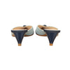 Secondhand Christian Dior Pointed Toe Denim Kitten Heel - '00s