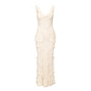 Secondhand Christian Dior by Galliano Silk Ruffled Long Dress - '00s