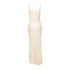 Secondhand Christian Dior by Galliano Silk Ruffled Long Dress - '00s