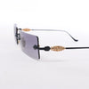 Chrome Hearts HELLZ BELLZ Gold Plated Sunglasses in Gray Secondhand