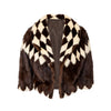 Secondhand Collection Priveé Fur Coat in Harlequin Pattern - '60s