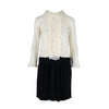 Secondhand Moschino Lace Contrast Midi Dress - '10s