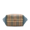 Burberry Small Haymarket Check Coated Canvas and Calfskin Canterbury Tote Secondhand