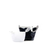 Chanel Small PVC and Crumpled Calfskin Camellia Coco Bucket Bag Secondhand
