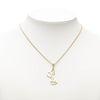 Chanel CC Gold Plated Sailboat Pendant Necklace Secondhand