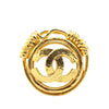 Secondhand Chanel Gold Plated CC Brooch