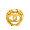 Secondhand Chanel Gold Plated CC Brooch