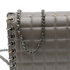 Chanel Small Lambskin Chocolate Bar CC Piercing Studded Chain Flap Secondhand