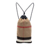 Burberry Mega Check Canvas Drawstring Backpack Secondhand