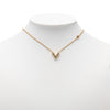 Louis Vuitton Gold Plated Essential V Necklace Secondhand