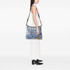 Dior Large Canvas Printed Denim Miss Diorella Messenger Bag Secondhand