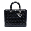 Dior Large Patent Cannage Lady Dior Secondhand