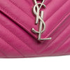 Saint Laurent Medium Chevron Sheepskin Monogram Chain Bag Secondhand