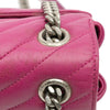 Saint Laurent Medium Chevron Sheepskin Monogram Chain Bag Secondhand