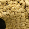 Prada Large Raffia Effect Crochet Embroidered Logo Tote Secondhand