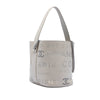 Chanel Small Perforated Calfskin Logo Eyelet Bucket Bag Secondhand