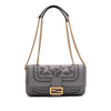 Secondhand Fendi Embroidered Lace Leather Baguette Chain