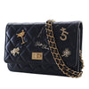 Chanel Quilted Aged Calfskin Reissue 2.55 Lucky Charms Wallet On Chain Secondhand