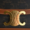 Secondhand Celine Teen Triomphe Coated Canvas and Calfskin Triomphe Crossbody