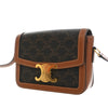 Celine Teen Triomphe Coated Canvas and Calfskin Triomphe Crossbody Secondhand