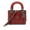 Dior Mini Embossed Calfskin Cannage Studded Flower Lady Dior Secondhand