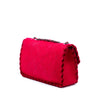 Chanel CC Quilted Wool Felt Whipstitch Fancy Flap Secondhand