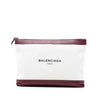 Balenciaga M Canvas Navy Clip Clutch Secondhand