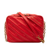Balenciaga Calfskin Allover Logo Blanket Reporter XS Crossbody Secondhand