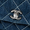 Chanel Small Quilted Denim Coco Top Handle Bag Secondhand