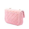 Chanel Mini Quilted Velvet Double Frame Flap Secondhand