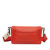 Secondhand Chanel Old Medium Quilted Lambskin and Stingray Strap Boy Flap