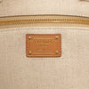 Prada Large Linen and Vitello Logo Tote Secondhand