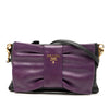 Prada Bicolor Nappa Fiocco Bow Clutch on Strap Secondhand