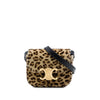 Celine Mini Velvet Leopard Print Triomphe Crossbody Secondhand
