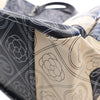 Chanel Large Coated Canvas Camellia Maxi Logo Bowling Bag Secondhand