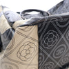 Chanel Large Coated Canvas Camellia Maxi Logo Bowling Bag Secondhand