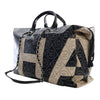 Chanel Large Coated Canvas Camellia Maxi Logo Bowling Bag Secondhand