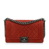 Chanel Old Medium Quilted Caviar Boy Flap Secondhand