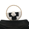 Chanel Mini Lambskin Round Camellia Clutch Secondhand