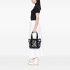 Burberry Beat Check Nylon and Patent Lowry Satchel Secondhand