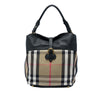 Burberry Medium Mega Check Canvas and Leather Sycamore Hobo Secondhand