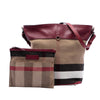 Burberry Medium Mega Check Canvas and Grained Calfskin Ashby Tassel Bucket Bag Secondhand