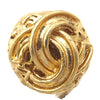Secondhand Chanel Gold Plated CC Round Clip on Earrings