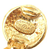 Secondhand Chanel Gold Plated CC Round Clip on Earrings