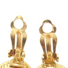 Secondhand Chanel Gold Plated CC Round Clip on Earrings