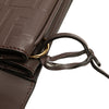 Fendi Zucca Embossed Leather Handle Clutch Secondhand