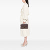 Fendi Zucca Embossed Leather Handle Clutch Secondhand